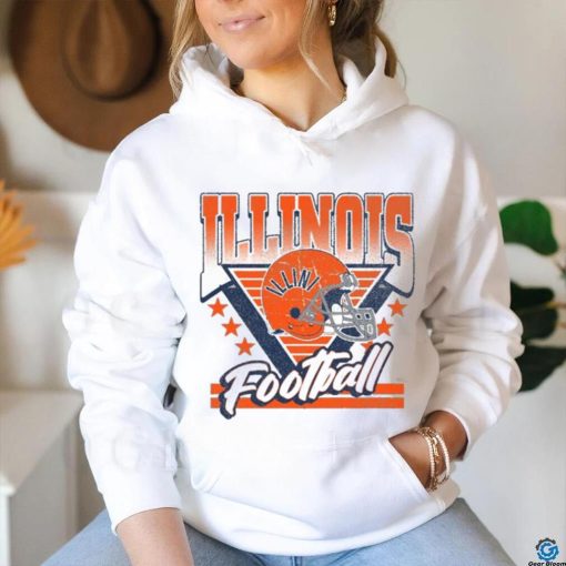 Illinois Fighting Illini Retro Football Helmet Shirt