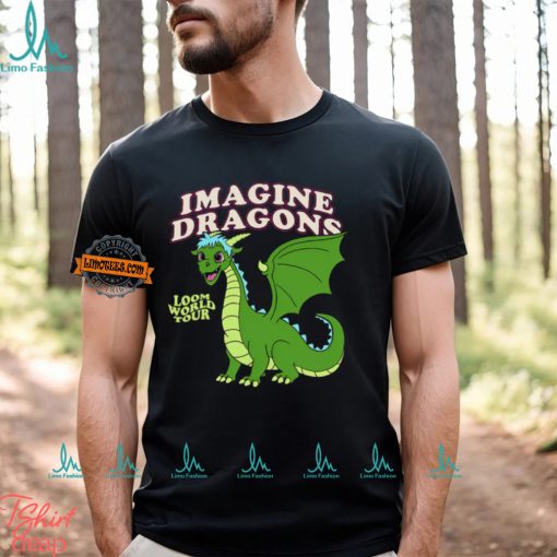 Imagine Dragons Loom World Tour Cartoon Dragon T Shirt