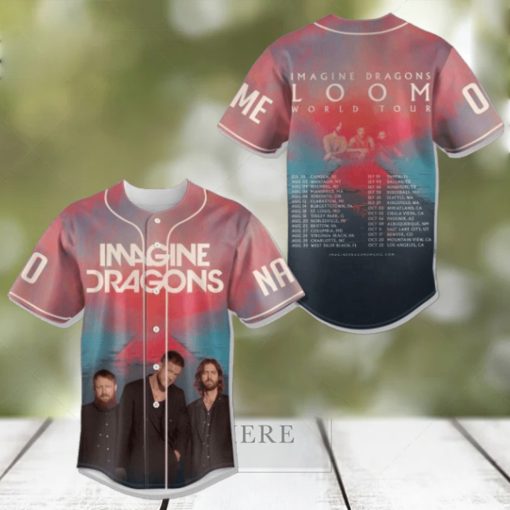 Imagine Dragons Loom World Tour Custom Baseball Jersey