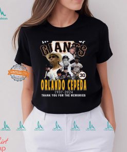 In Memory Of Orlando Cepeda 1937 2024 Thank You For The Memories T Shirt