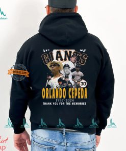 In Memory Of Orlando Cepeda 1937 2024 Thank You For The Memories T Shirt