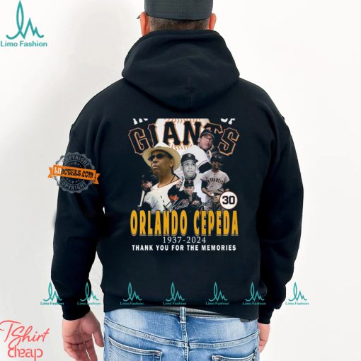 In Memory Of Orlando Cepeda 1937 2024 Thank You For The Memories T Shirt