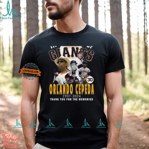 In Memory Of Orlando Cepeda 1937 2024 Thank You For The Memories T Shirt