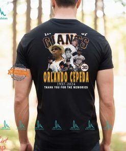 In Memory Of Orlando Cepeda 1937 2024 Thank You For The Memories T Shirt