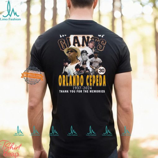 In Memory Of Orlando Cepeda 1937 2024 Thank You For The Memories T Shirt