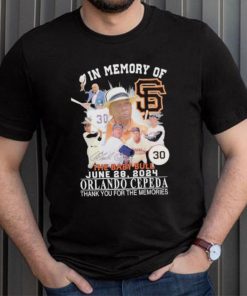 In Memory Of The Baby Bull June 28, 2024 Orlando Cepeda Thank You For The Memories Signature Shirt