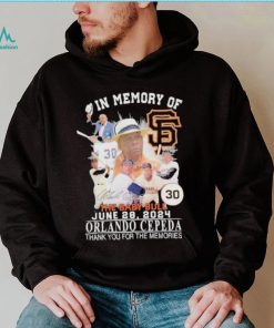 In Memory Of The Baby Bull June 28, 2024 Orlando Cepeda Thank You For The Memories Signature Shirt