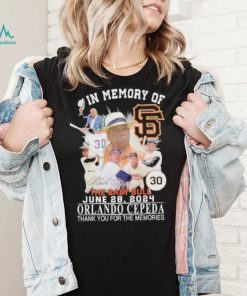 In Memory Of The Baby Bull June 28, 2024 Orlando Cepeda Thank You For The Memories Signature Shirt