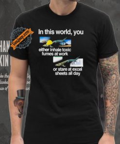 In This World You Either Inhale Toxic Fumes At Work Or Stare At Excel Sheets All Day shirt