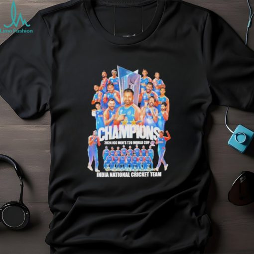 India National Cricket Team Champions 2024 ICC Men’s T20 World Cup Shirt