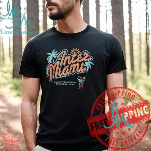 Inter Miami Cf Retro Palm Heavy Relaxed T shirt