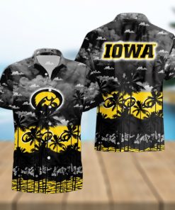 Iowa Hawkeyes Palms Tree Hawaiian Shirt