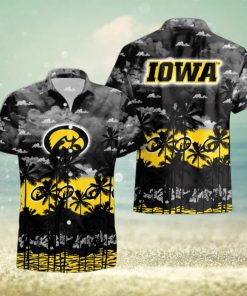 Iowa Hawkeyes Palms Tree Hawaiian Shirt