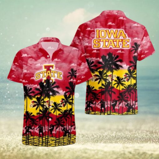 Iowa State Cyclones Palms Tree Hawaiian Shirt