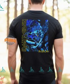 Iron Maiden Blue Monster Charcoal T Shirt