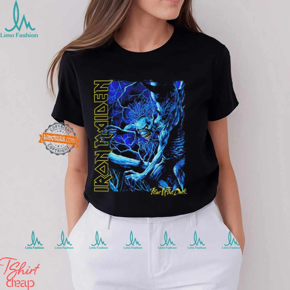 Iron Maiden Blue Monster Charcoal T Shirt Iron Maiden Blue Monster Charcoal T Shirt