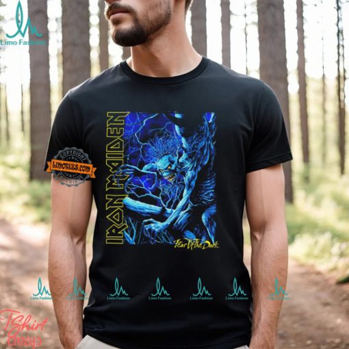 Iron Maiden   Blue Monster Charcoal   T Shirt