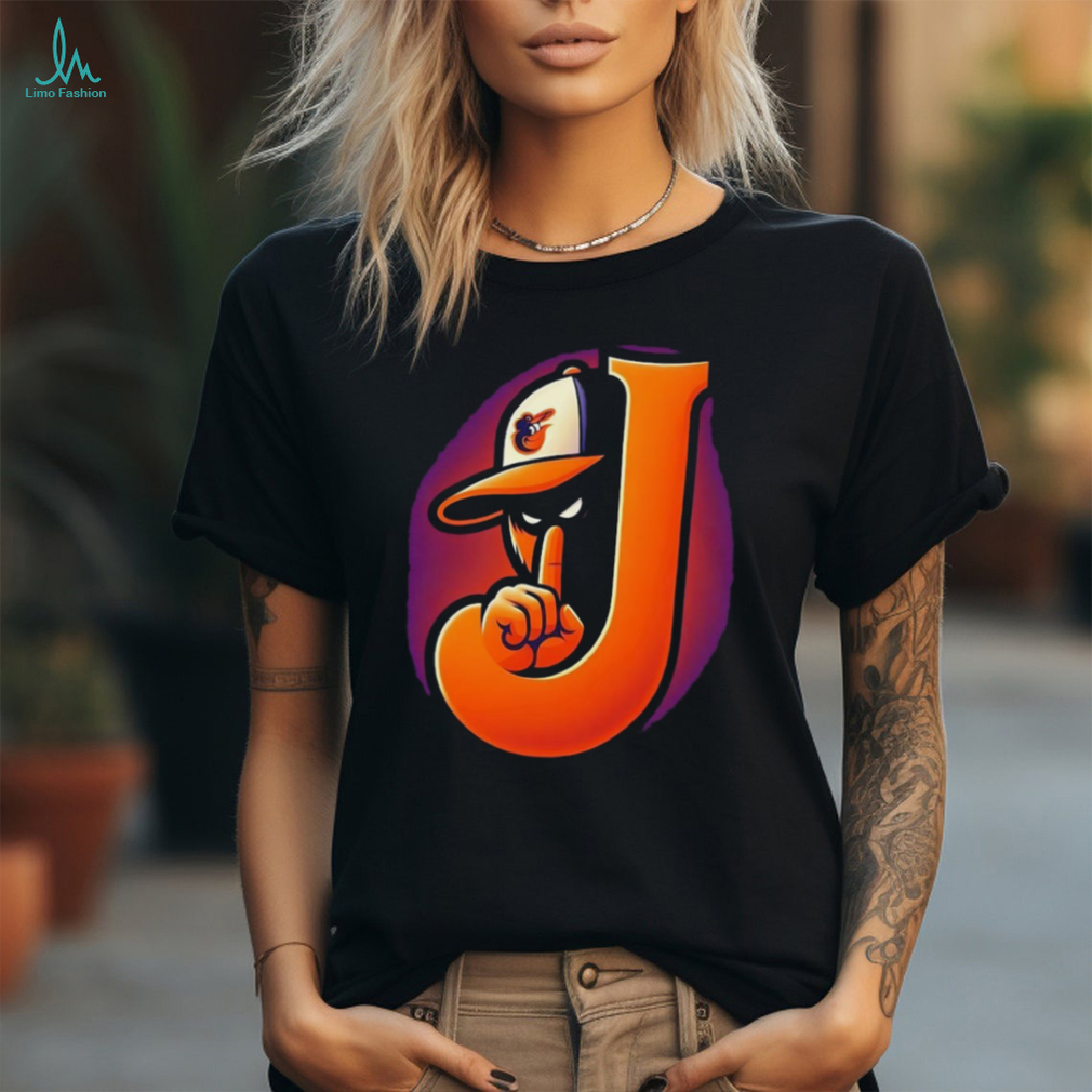 J Baltimore Orioles baseball mascot silent shirt J Baltimore Orioles baseball mascot silent shirt