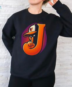 J Baltimore Orioles baseball mascot silent shirt