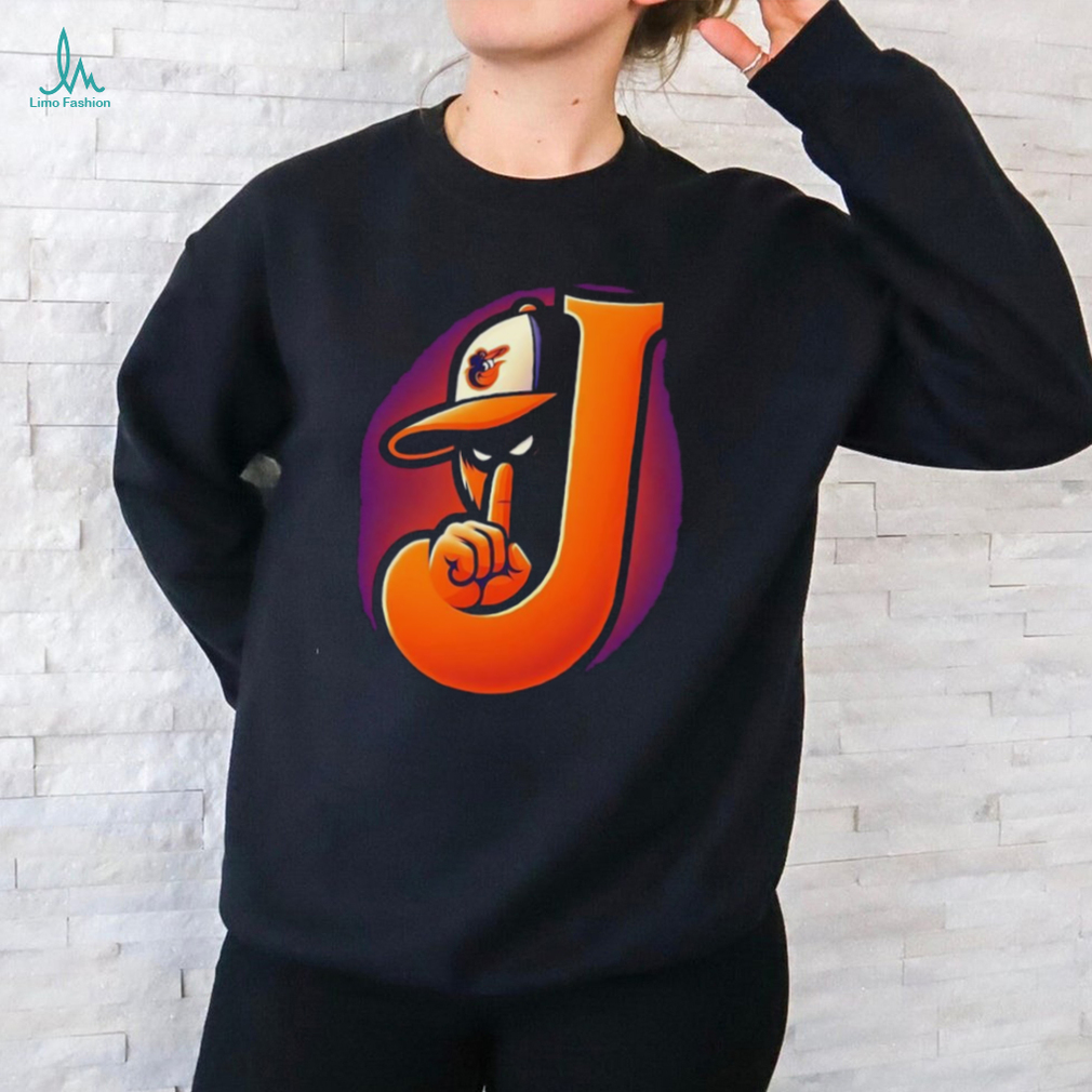 J Baltimore Orioles baseball mascot silent shirt J Baltimore Orioles baseball mascot silent shirt