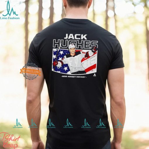 Jack Hughes New Jersey Devils American flag shirt