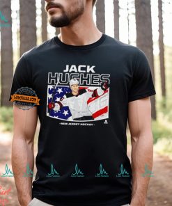 Jack Hughes New Jersey Devils American flag shirt