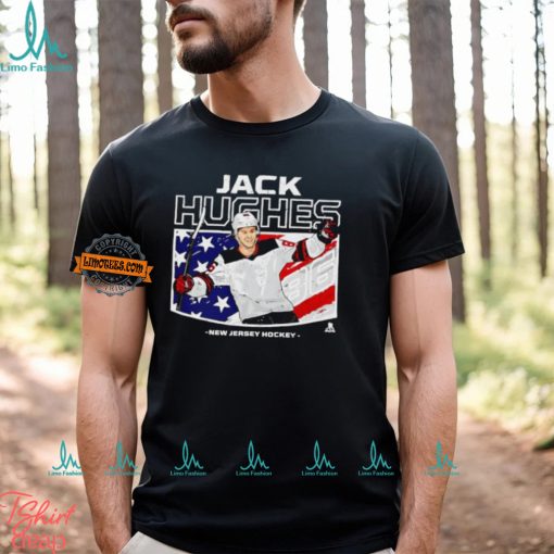 Jack Hughes New Jersey Devils American flag shirt