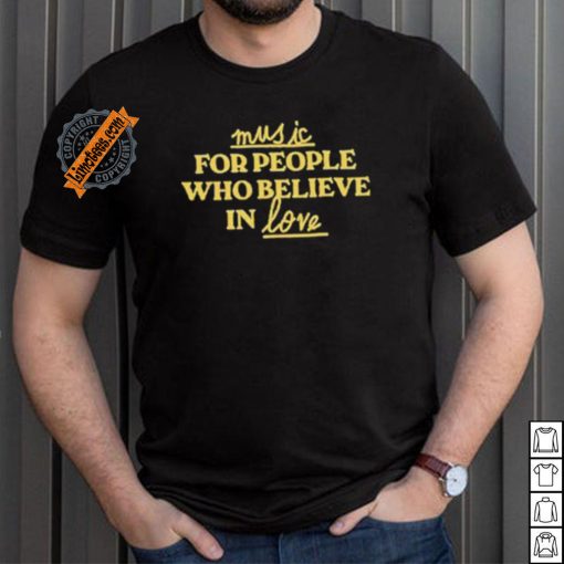 Jake Shane Wearing Music For People Who Believe In Love Shirt