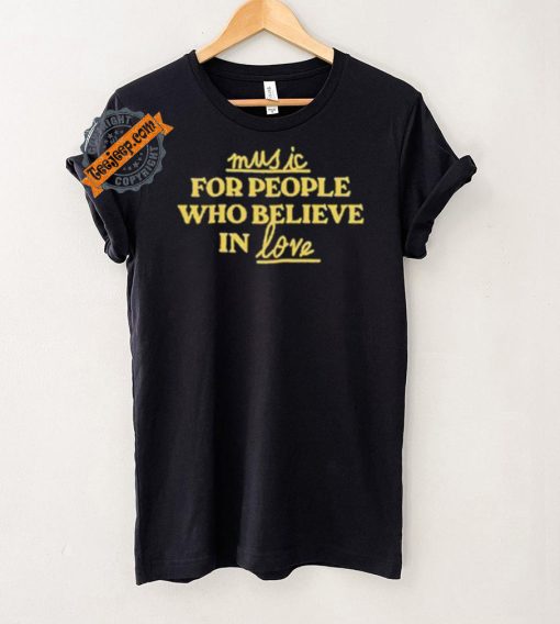 Jake Shane Wearing Music For People Who Believe In Love Shirt