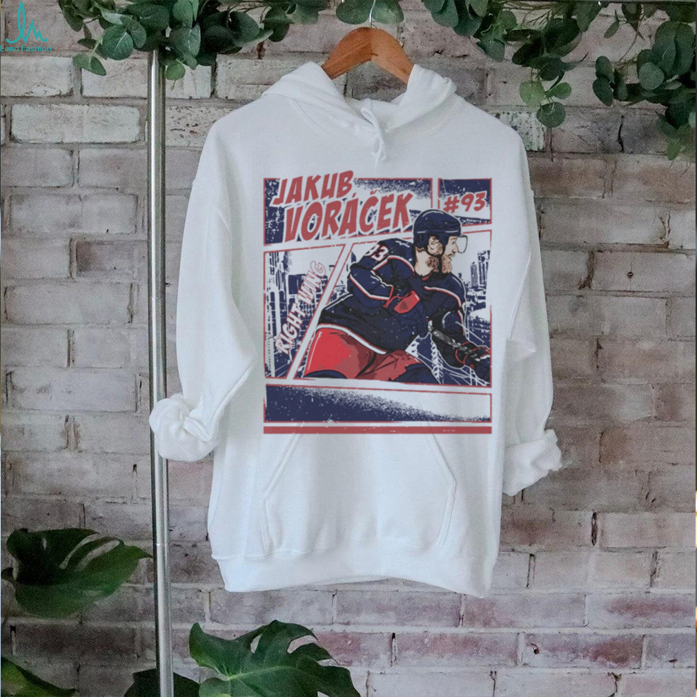 Jakub Voracek Columbus Comic T Shirt Jakub Voracek Columbus Comic T Shirt