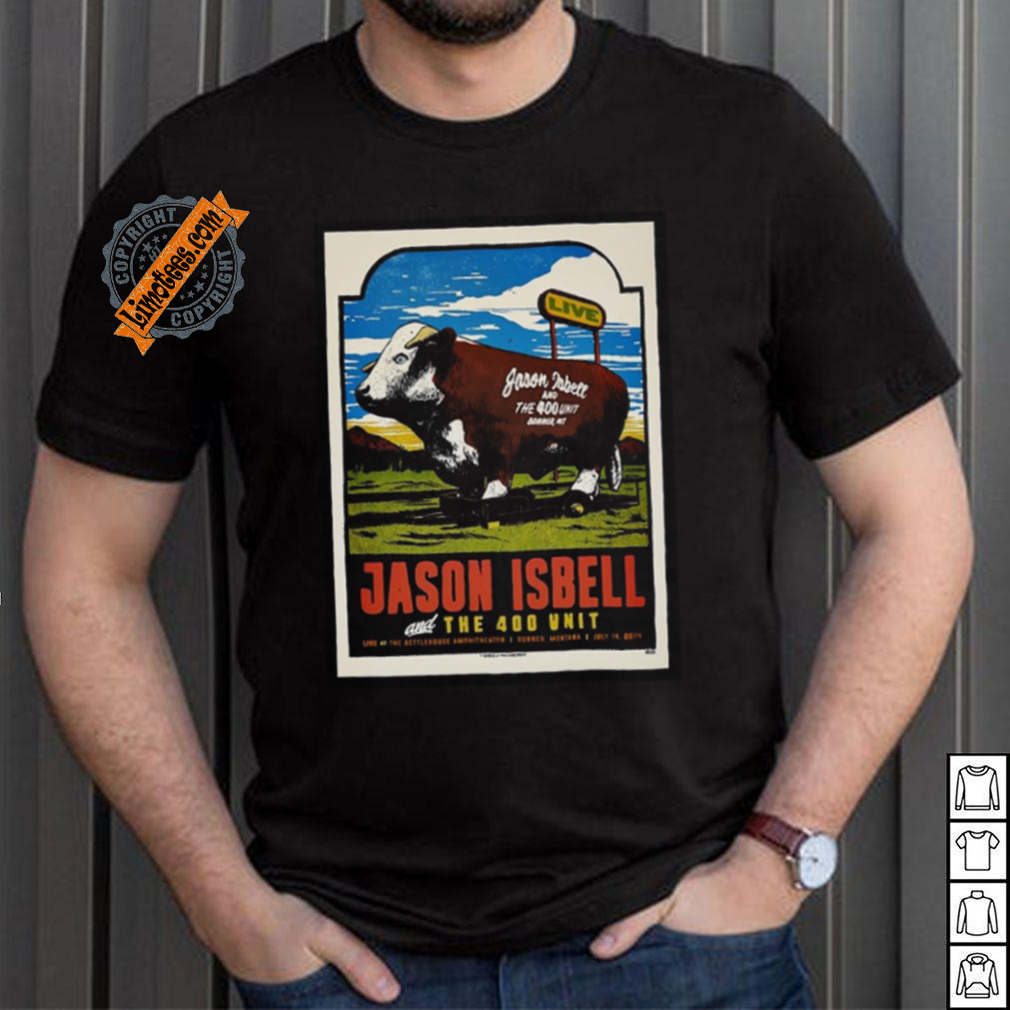 Jason Isbell And The 400 Unit Kettlehouse Amphitheater Montana Jul 14 2024 Poster Shirt Jason Isbell And The 400 Unit Kettlehouse Amphitheater Montana Jul 14 2024 Poster Shirt