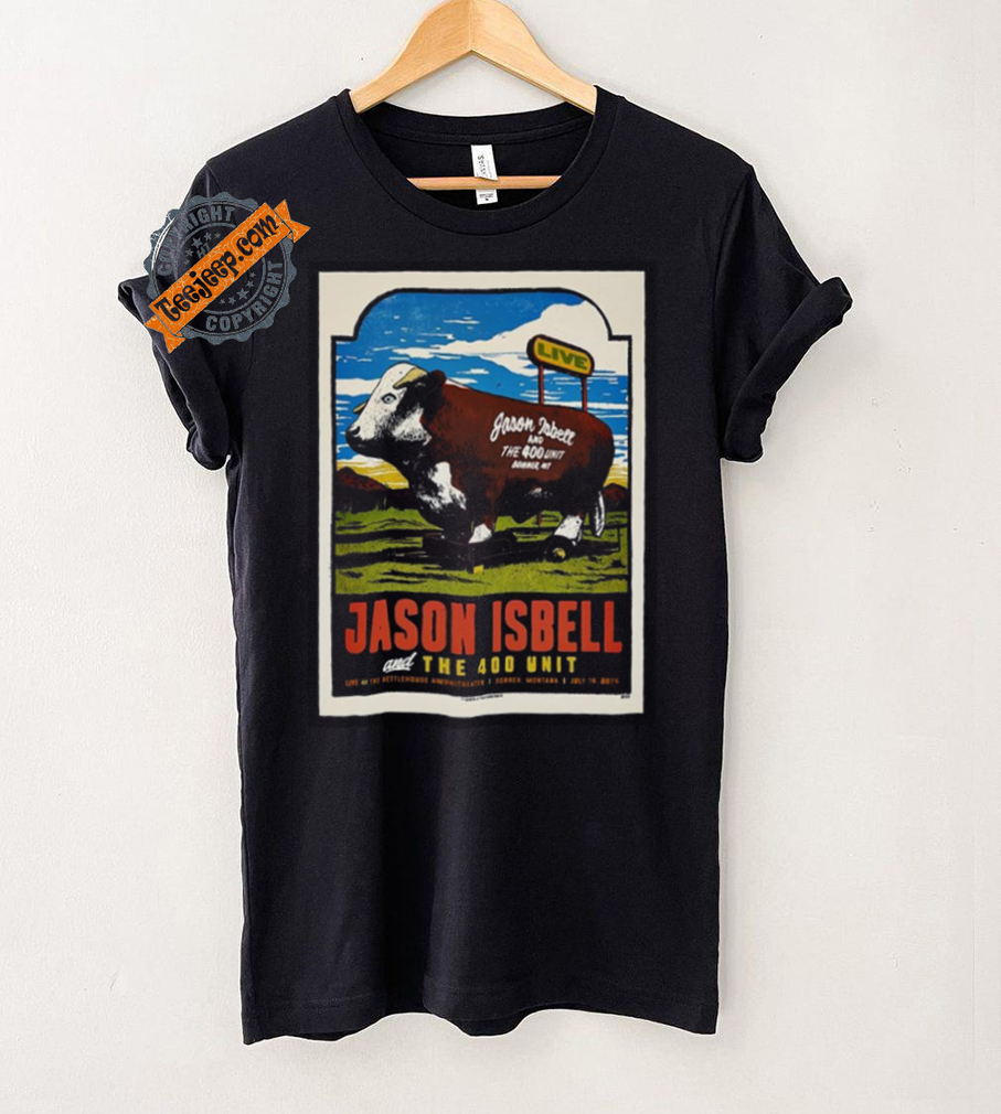 Jason Isbell And The 400 Unit Kettlehouse Amphitheater Montana Jul 14 2024 Poster Shirt Jason Isbell And The 400 Unit Kettlehouse Amphitheater Montana Jul 14 2024 Poster Shirt