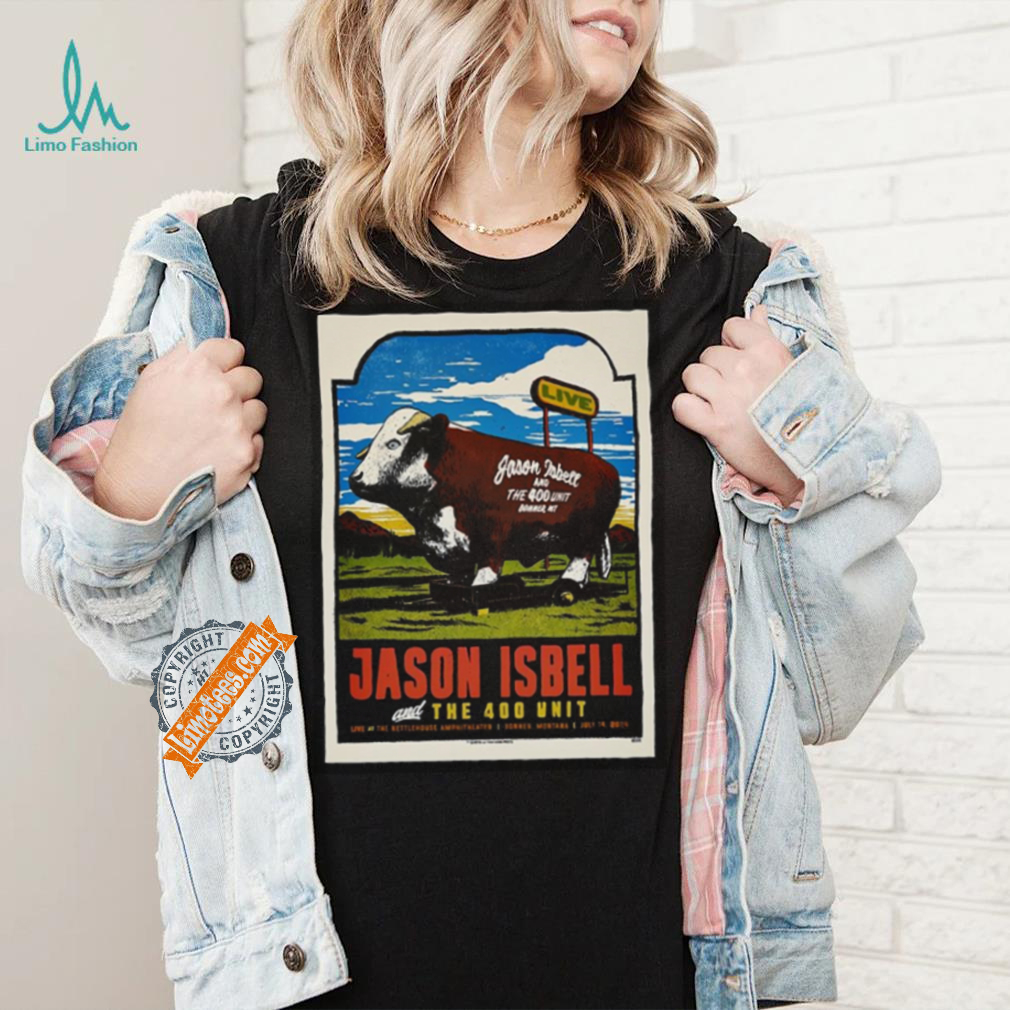 Jason Isbell And The 400 Unit Kettlehouse Amphitheater Montana Jul 14 2024 Poster Shirt Jason Isbell And The 400 Unit Kettlehouse Amphitheater Montana Jul 14 2024 Poster Shirt