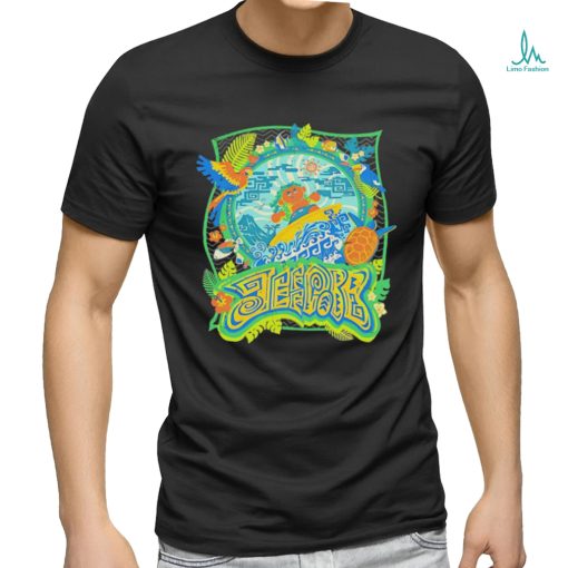 Jeff Cobb surfing illustration shirt