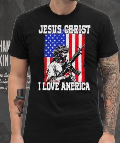 Jesus Christ I love America USA shirt