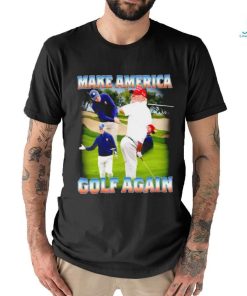 Joe Biden and Donald Trump golf Make America golf again shirt