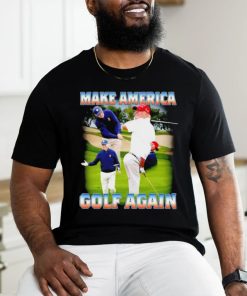 Joe Biden and Donald Trump golf Make America golf again shirt