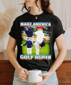 Joe Biden and Donald Trump golf Make America golf again shirt