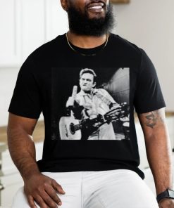 Johnny Cash Flipping off shirt