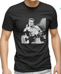 Johnny Cash Flipping off shirt