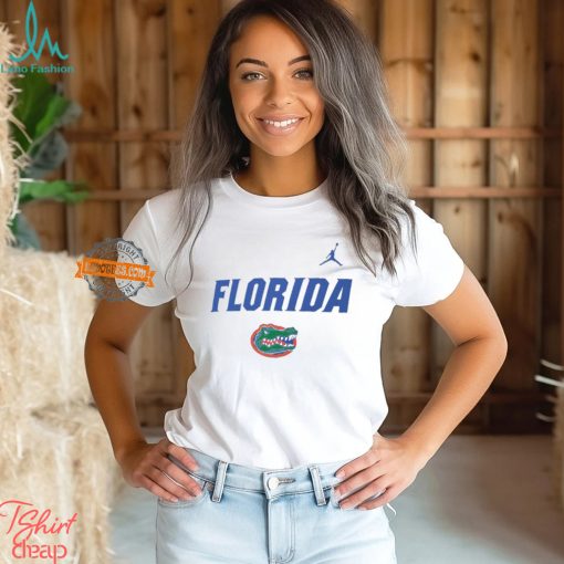 Jordan Brand Heather Gray Florida Gators Primetime Primary Stack Shirt
