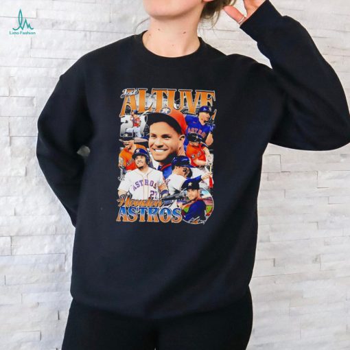 Jose Altuve Houston Astros baseball signature graphic shirt