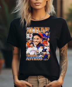 Jose Altuve Houston Astros baseball signature graphic shirt