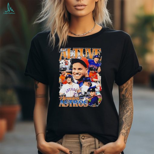 Jose Altuve Houston Astros baseball signature graphic shirt