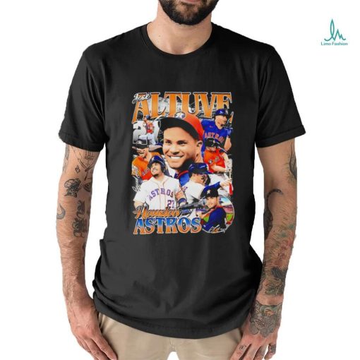 Jose Altuve Houston Astros baseball signature graphic shirt