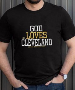 Julie Donuts Wearing God Loves Cleveland Fresh Brewed Shirt