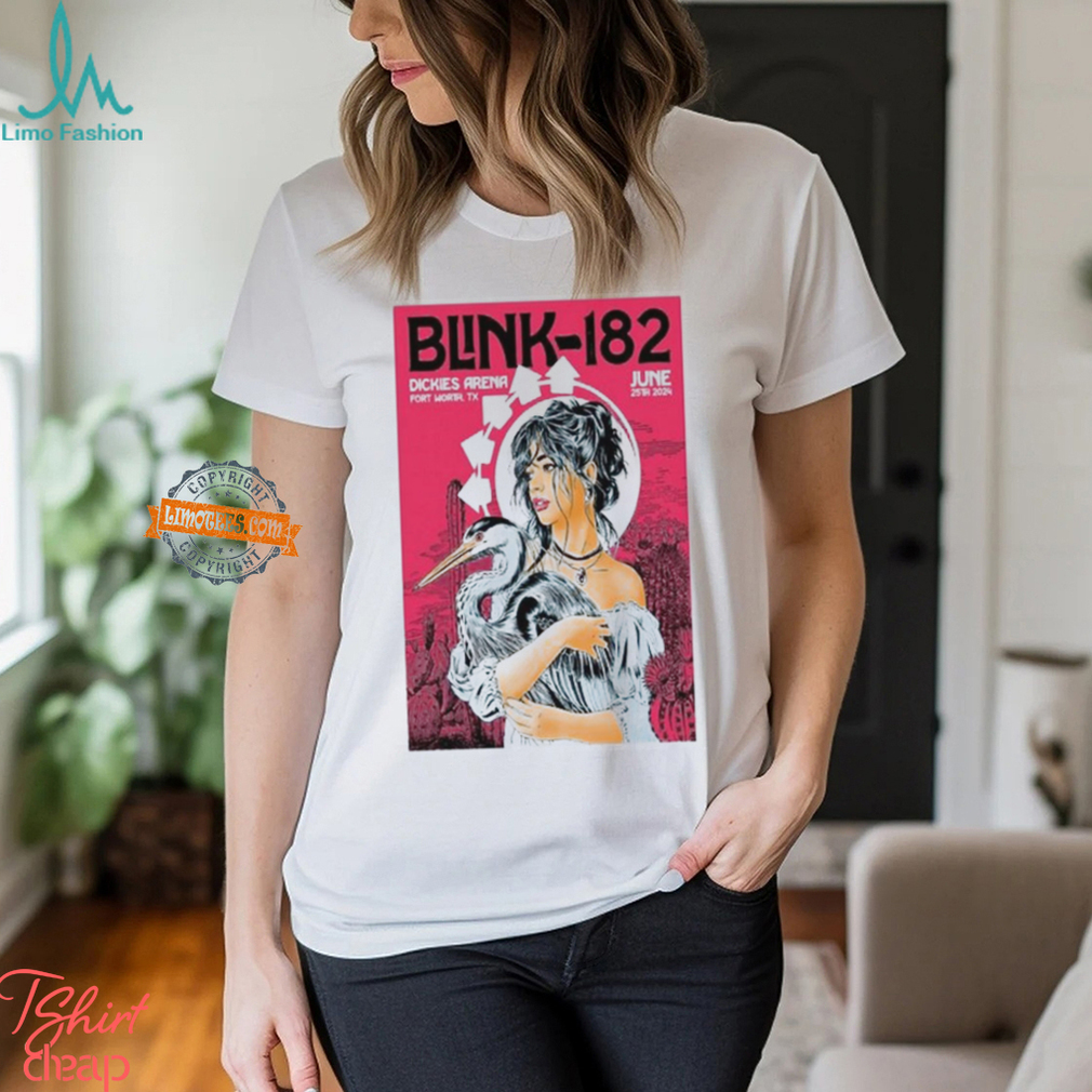 June 25 2024 Dickies Arena Fort Worth TX Blink 182 Poster shirt June 25 2024 Dickies Arena Fort Worth TX Blink 182 Poster shirt