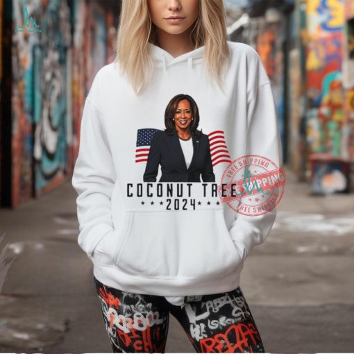 Kamala Harris 2024 Coconut Tree American flag shirt