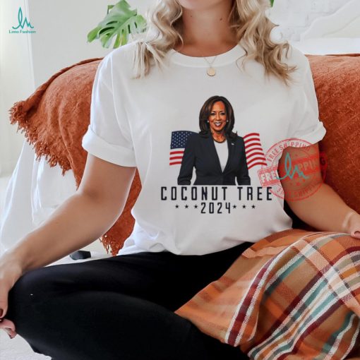 Kamala Harris 2024 Coconut Tree American flag shirt