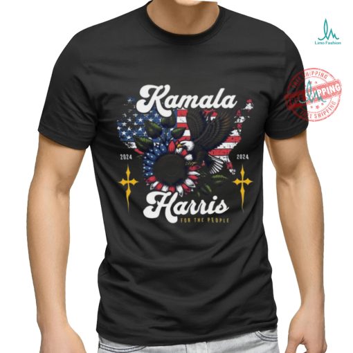 Kamala Harris 2024 For The People Madam President Eagle US Flag Shirt